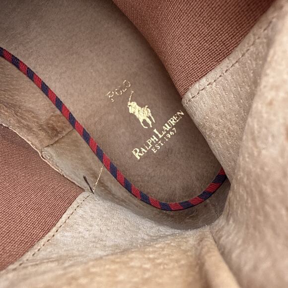 Polo Ralph Lauren Leather Newent Chelsea Boots Men's 9.5 D Brown Saddle 1934 F13 - Picture 8 of 16